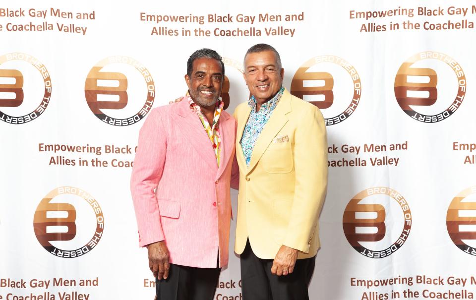 Michael Taylor and Tim Vincent attend the Brothers of the Desert's A Spring Affair, April 16, 2022.