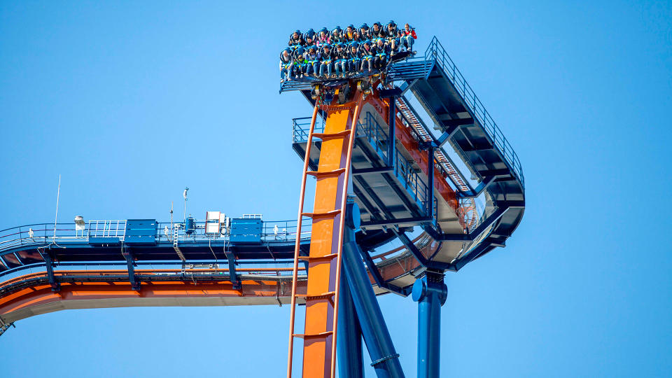 Dive coaster at Cedar Point in Ohio.