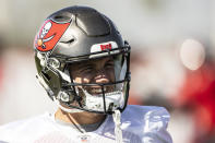 Tampa Bay Buccaneers wide receiver Scotty Miller during NFL football practice, Thursday, Feb. 4, 2021 in Tampa, Fla. The Buccaneers will face the Kansas City Chiefs in Super Bowl 55. (Kyle Zedaker/Tampa Bay Buccaneers via AP)