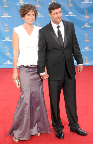 <p>ANDREAS BRANCH/Patrick McMullan via Getty</p> Kathryn Chandler and Kyle Chandler attend 62nd Annual Primetime Emmy Awards - Arrivals at Nokia Theatre LA Live on August 29, 2010 in Los Angeles, CA.