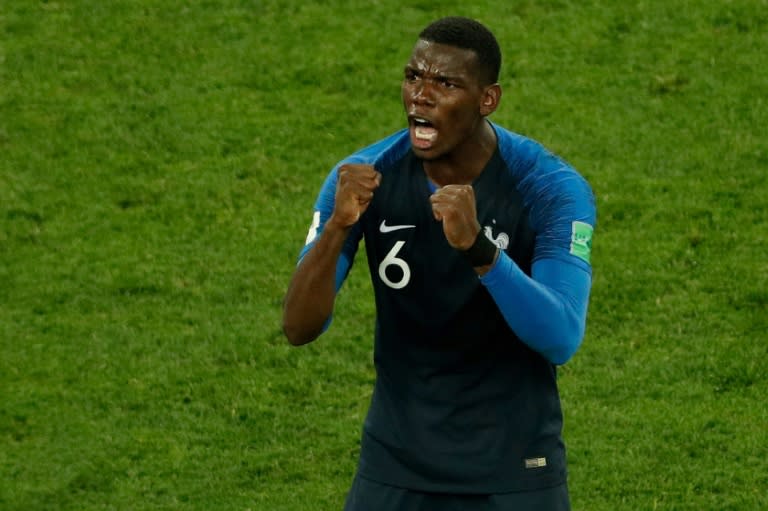 Paul Pogba has done his share of defending to help France to the World Cup final