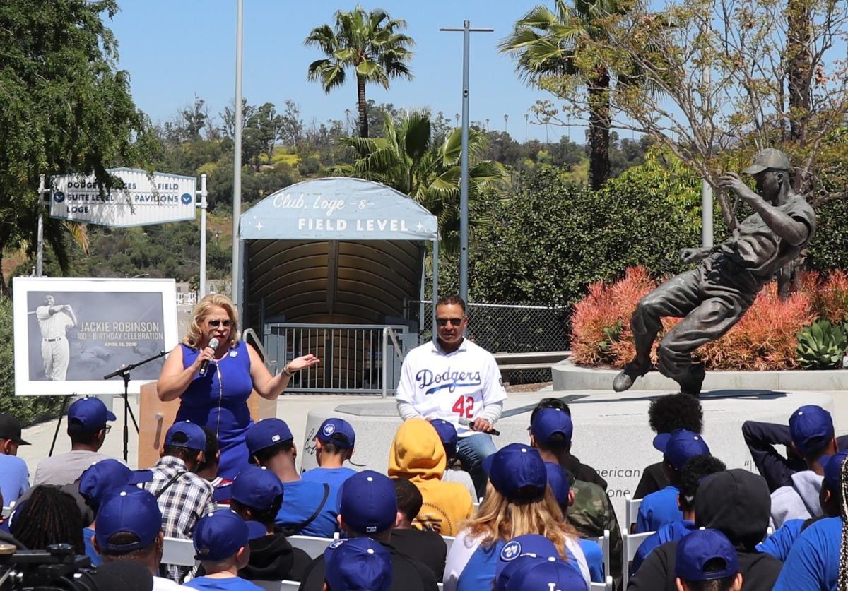 Dodgers Celebrating Jackie Robinson Day And Centennial Birthday At Dodger  Stadium & In Local Community