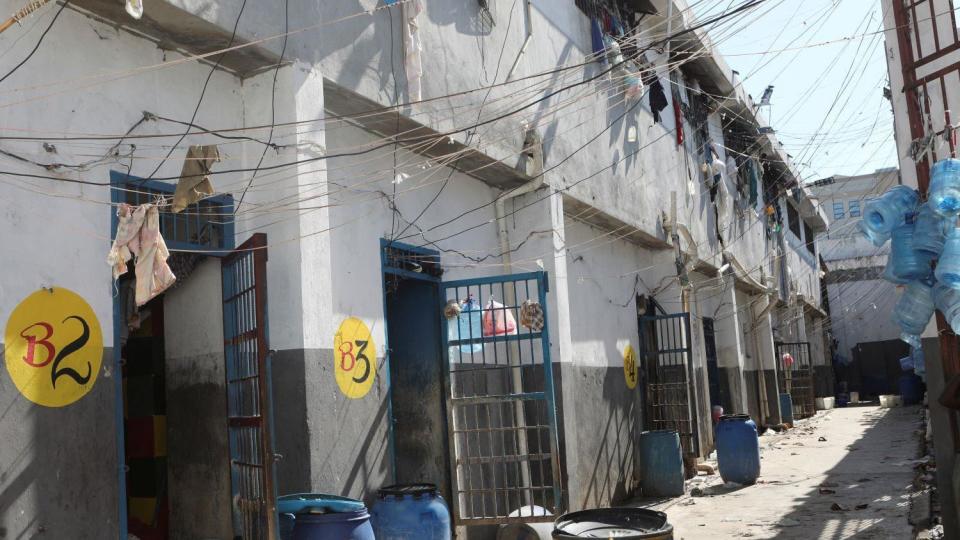Penitenciaría Nacional de Puerto Príncipe con las celdas abiertas
