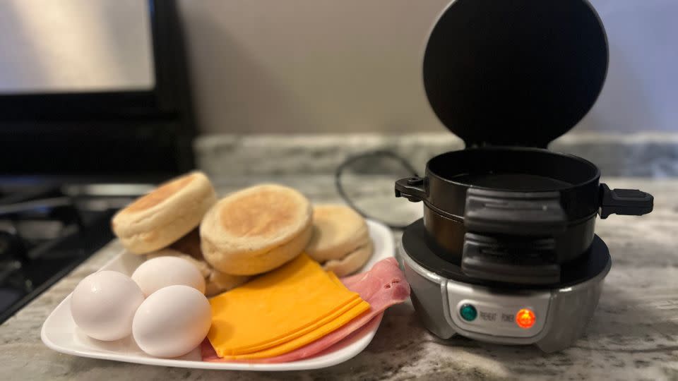 Build your sandwich your way with the Hamilton Beach Breakfast Sandwich Maker. - Stacy Tornio/CNN Underscored