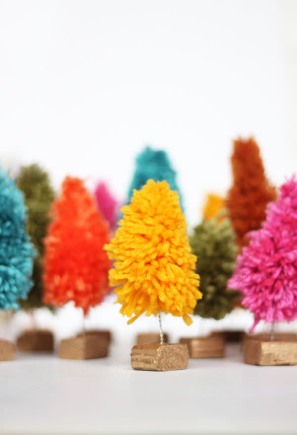 Colorful Yarn Trees