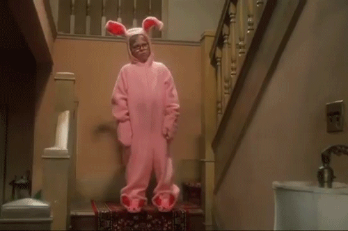 Bunny costume scene from A Christmas Story