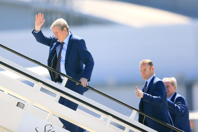 England Euro 2016 Squad Departure - Luton Airport