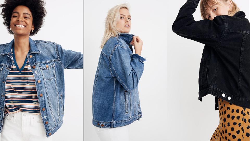 These denim jackets are great for spring and they're on sale.