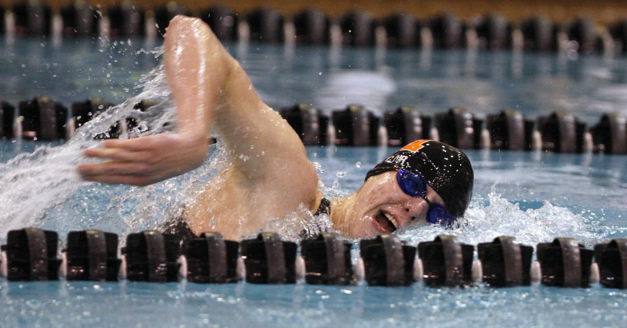 John Vigar, class of 2010, is the most recent graduate in the 2024 hall of fame class for Anderson High School. He won the 500-freestyle race at the 2009 OHSAA Division I State Swimming and Diving Championship.