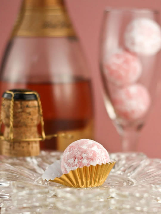 Pink Champagne Truffles