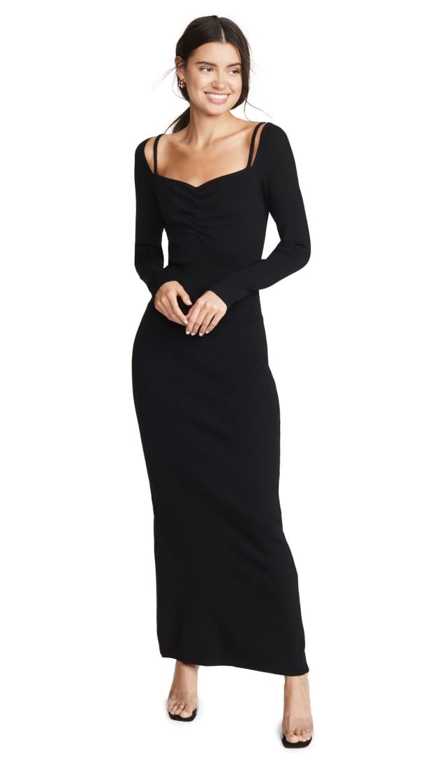 <p>Victor Glemaud Long Sleeve Ribbed Dress, $297.50 (from $595), <a href="https://rstyle.me/+jZRyIaPGjVphVknWTaqrew" rel="nofollow noopener" target="_blank" data-ylk="slk:available here;elm:context_link;itc:0;sec:content-canvas" class="link ">available here</a></p>