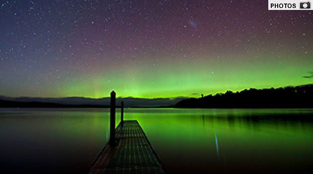 Ethusiasts have captured stunning images of the Aurora Australis (Click through to gallery). Photo: Susan Styles.