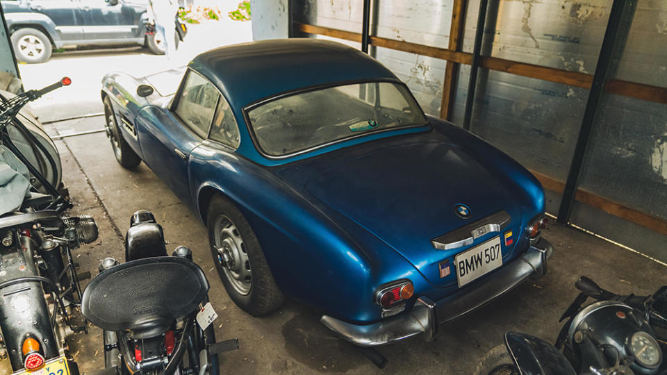 The 507 has been kept in a garage for the past 43 years. - Credit: Bonhams