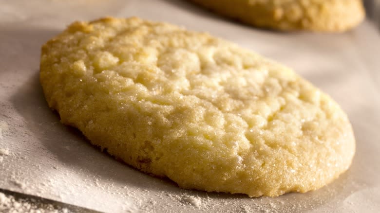 Close-up of a sugar cookie
