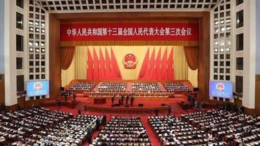 中國人大代表會議日前強行通過「港版國安法」。（圖／翻攝自中國人民大網）