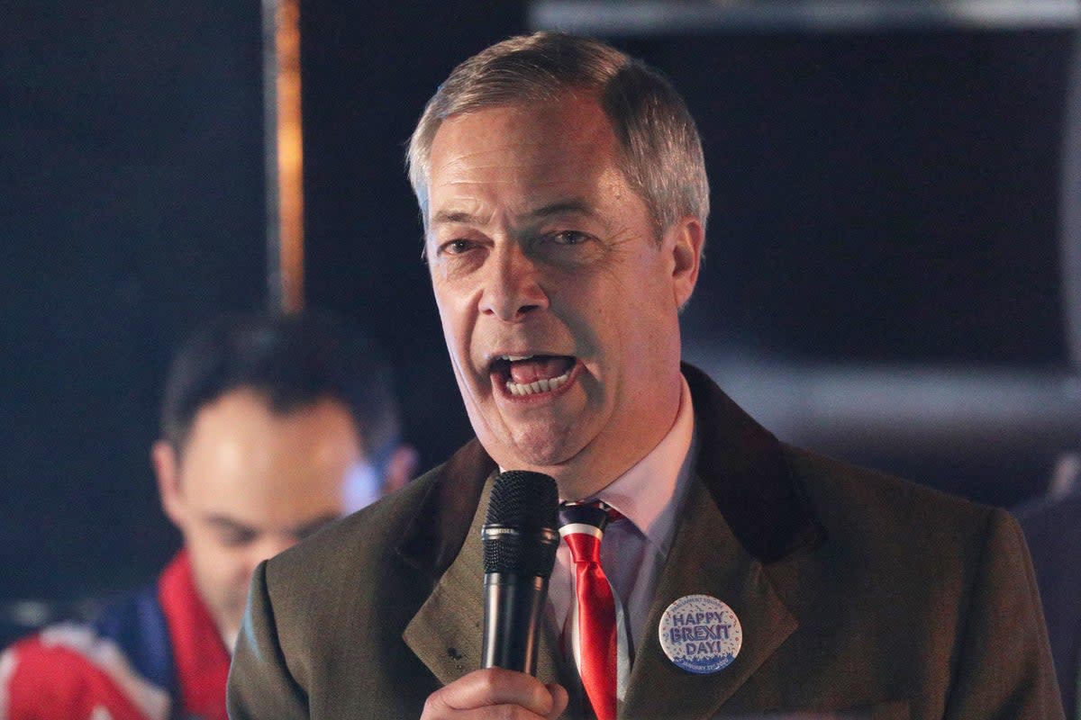 Nigel Farage received an apology from the BBC over its reporting of the banking row (PA Wire)