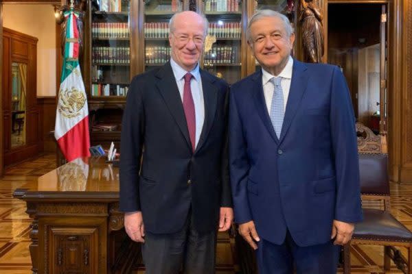 En septiembre de 2019, el presidente Andrés Manuel López Obrador se reunió con Paolo Rocca, director general de Grupo Techint, del cual forma parte Ternium. Foto: Presidencia de México.