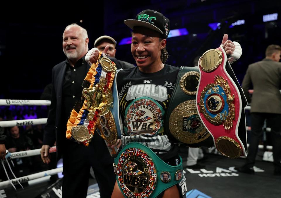 Alycia Baumgardner defends her world titles in the co-main event (Getty Images)