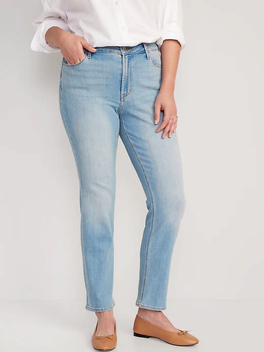 High-Waisted Wow Straight Jeans. Image via Old Navy.