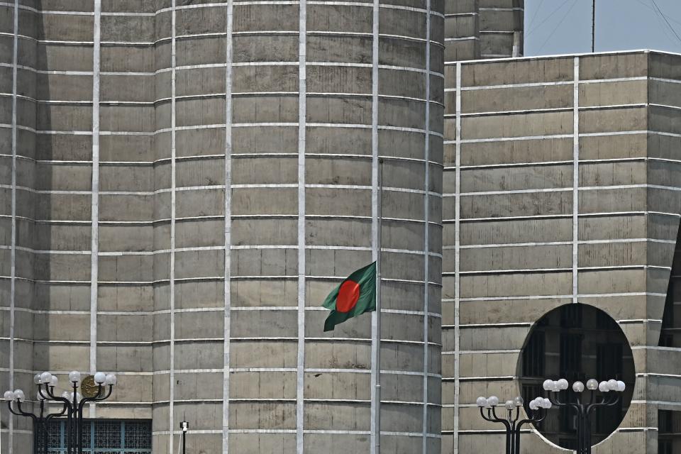 Bangladesh’s national flag (Photo by MUNIR UZ ZAMAN/AFP via Getty Images)