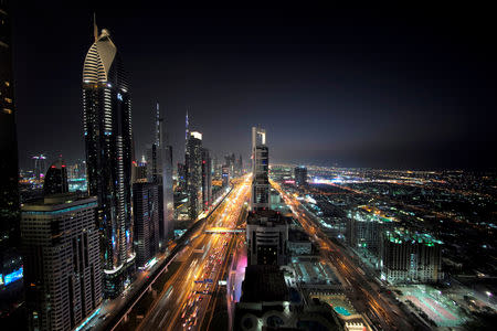 FILE PHOTO: General view of Sheikh Zayed Road in Dubai, United Arab Emirates, December 29, 2018. REUTERS/Hamad I Mohammed/File Photo