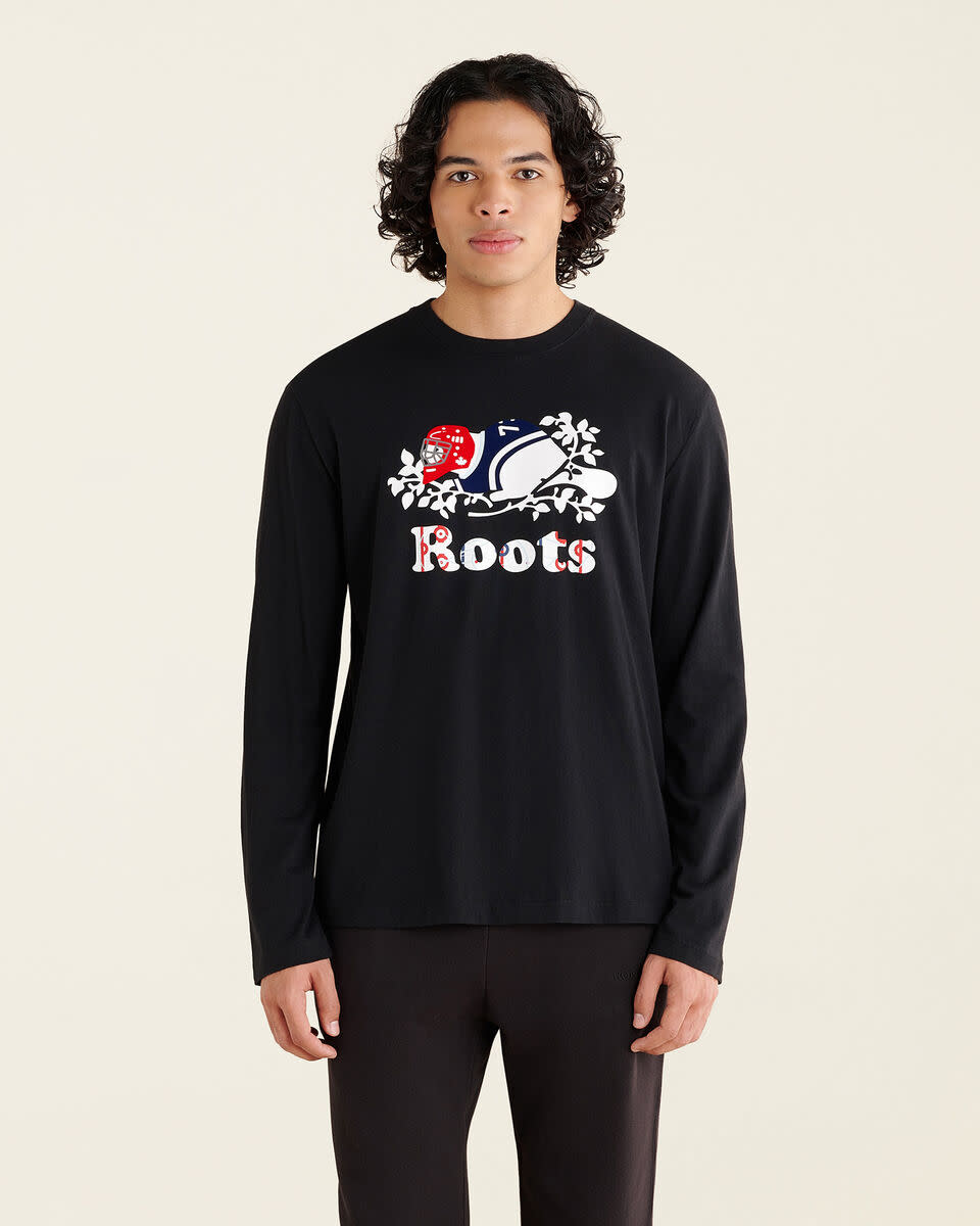 Mens Winter Cooper Long Sleeve T-Shirt. Image via Roots.