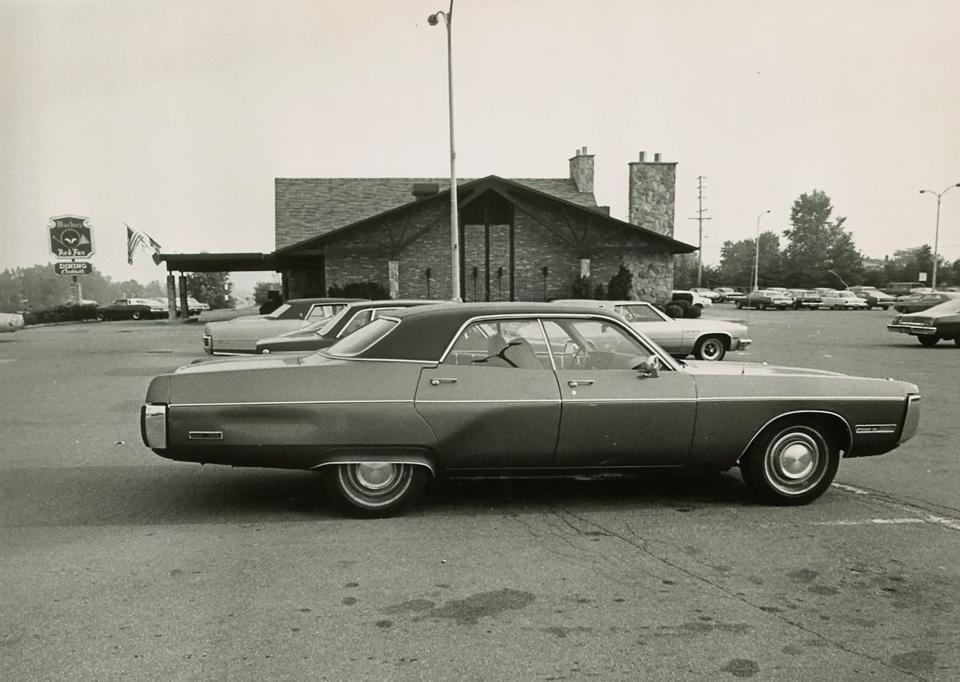 Teamsters union boss Jimmy Hoffa's car, a green Pontiac Grand Ville, was found in the parking lot of the Machus Red Fox restaurant in Bloomfield Township on July 31, 1975.