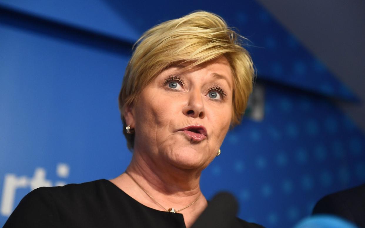 Leader of Norway's populist Progress party Siv Jensen made the announcement on Monday - AFP