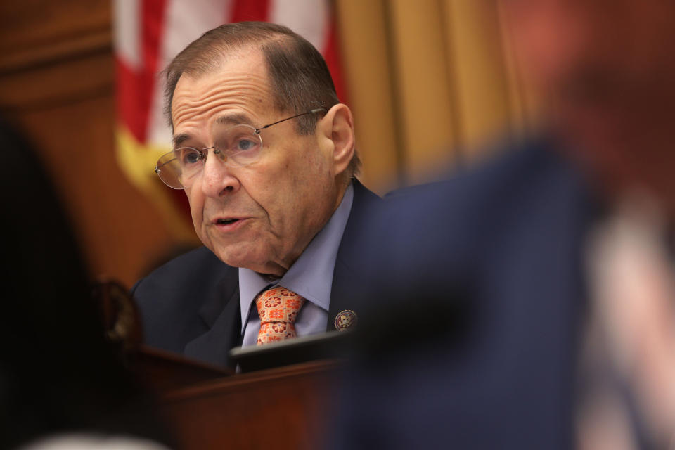 Chairman of U.S. House Judiciary Committee Rep. Jerry Nadler (D-N.Y.) speaks during a hearing in which former White House counsel Don McGahn was subpoenaed to testify May 21, 2019, on Capitol Hill in Washington, D.C. (Photo: Alex Wong via Getty Images)