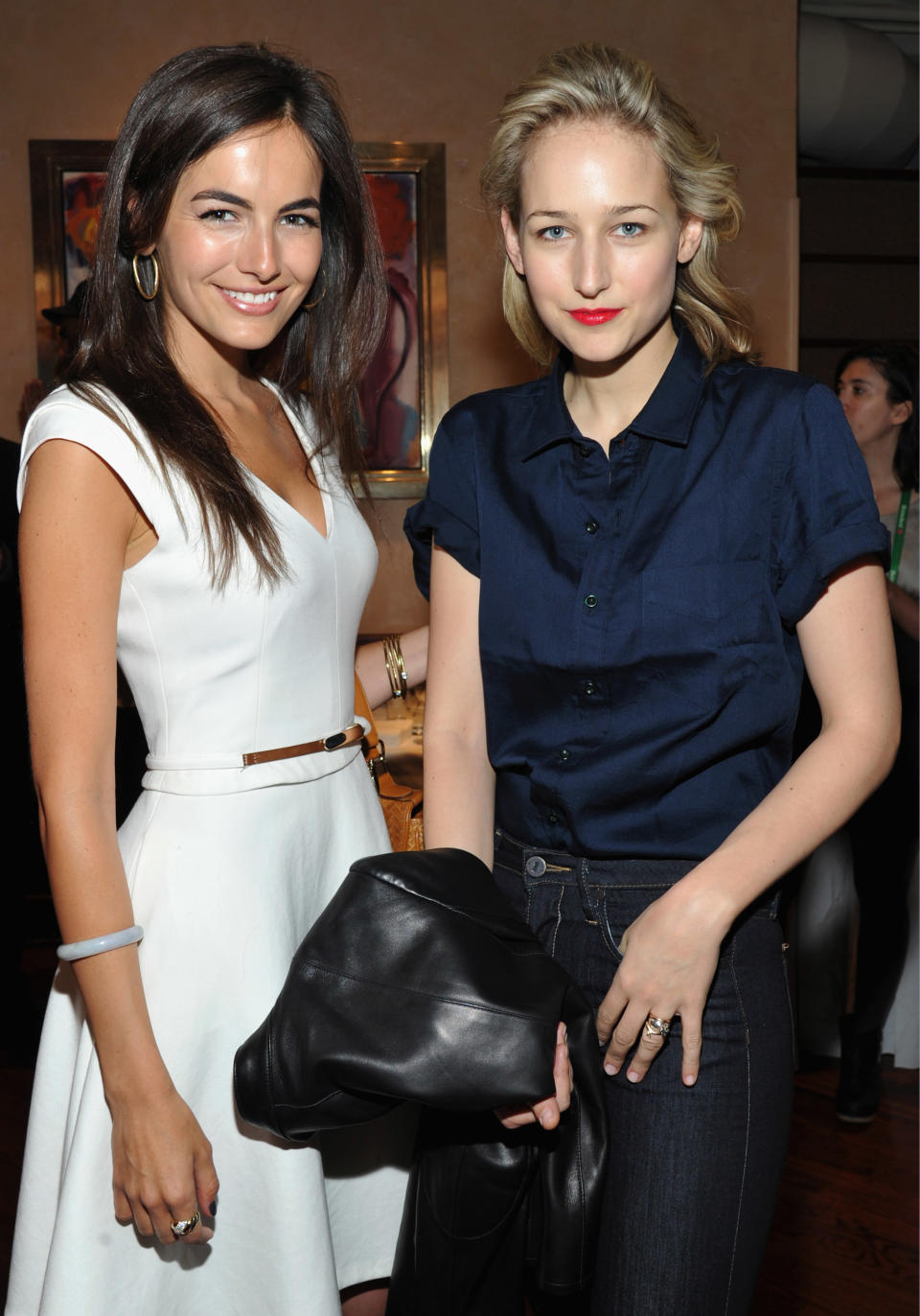 NEW YORK, NY - APRIL 19: Actresses Camilla Belle and Leelee Sobieski attend the 2012 Tribeca Film Festival Jury lunch at the Tribeca Grill Loft on April 19, 2012 in New York City. (Photo by Mike Coppola/Getty Images for Tribeca Film Festival)