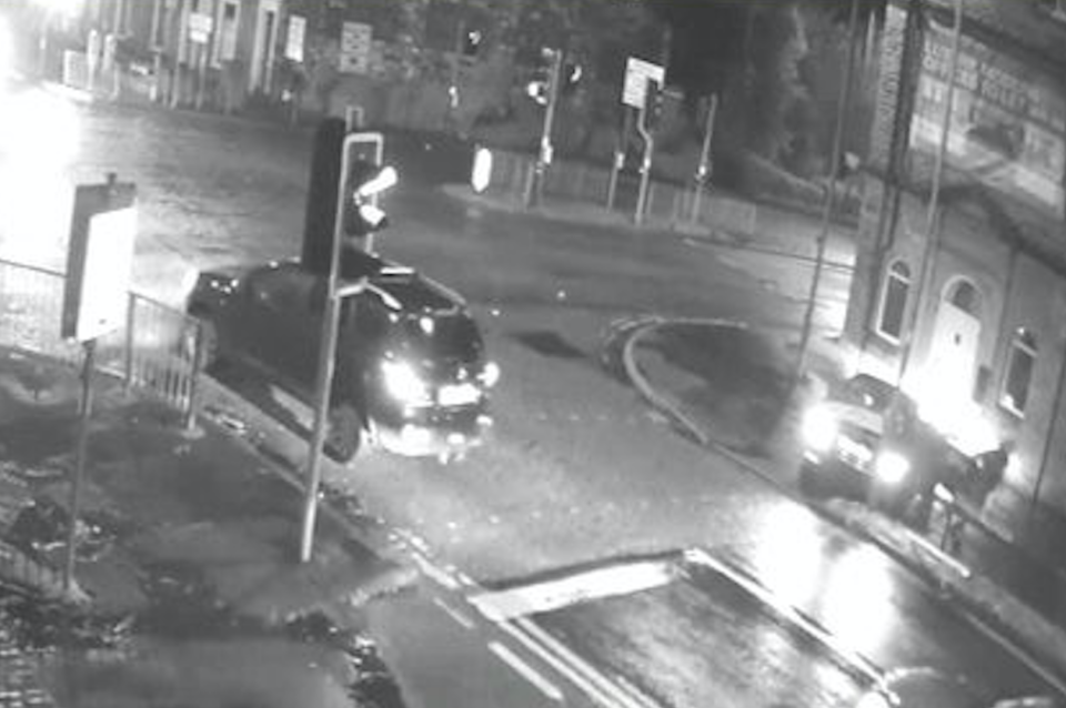<em>Lancashire Police have revealed CCTV of the incident, which involved a stolen car being reversed into a police officers (Pictures: PA)</em>