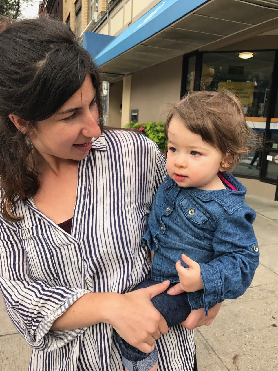 Sophie Strosberg and daughter.