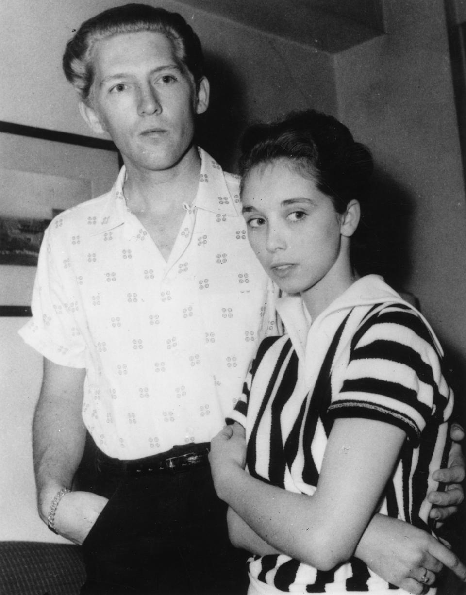Jerry Lee Lewis at the Westbury Hotel With Wife Myra