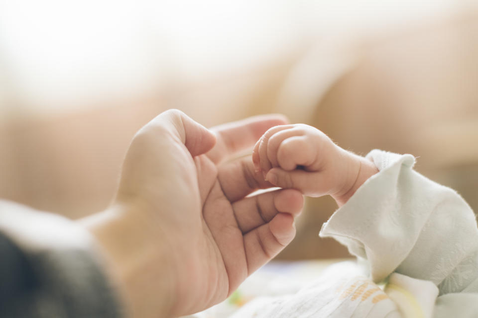 Baby, Newborn, Hand, Pregnant, Sleeping