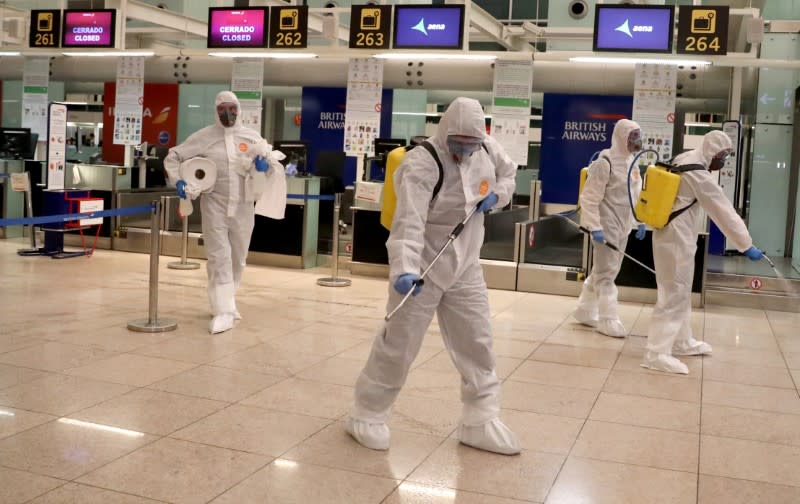 Partial lockdown as part of a 15-day state of emergency to combat the coronavirus disease (COVID-19) outbreak in Barcelona