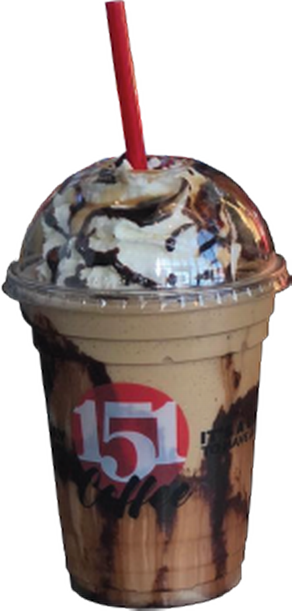 151 Coffee serves iced, blended and hot espresso drinks in a variety of flavors, including Snickers and cinnamon.