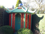 This Chinese-style shed was lovingly built by Colin Miles (Shed of the Year)