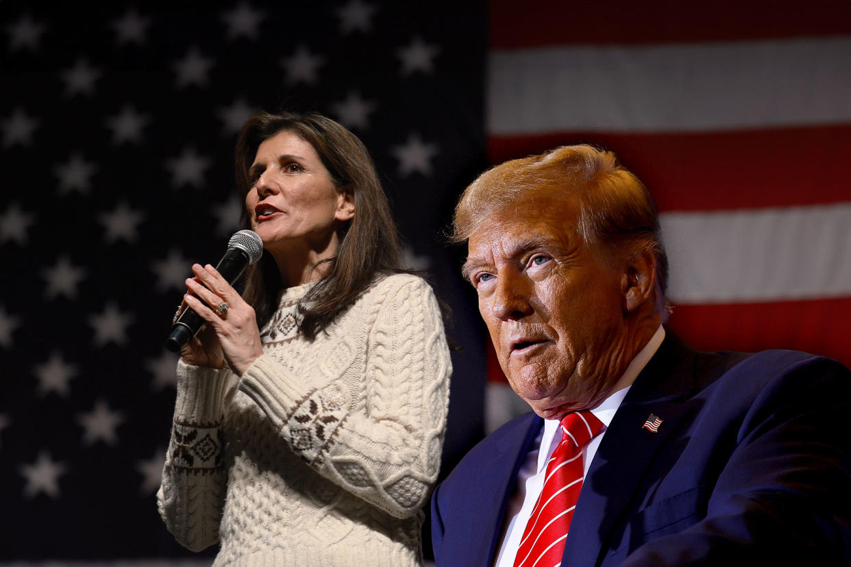 Nikki Haley; Donald Trump Photo illustration by Salon/Getty Images