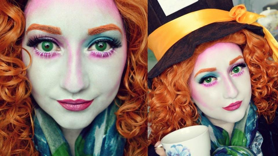 DIY Mad Hatter Makeup