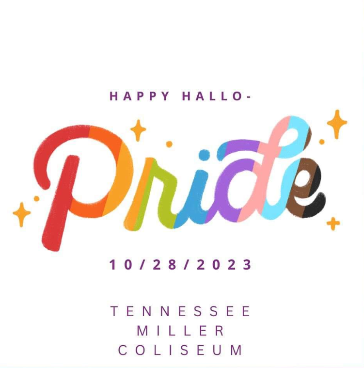 This "Pride" artwork designed for the annual BoroPride festival announced the event will be Oct. 28 at Tennessee Miller Coliseum in Murfreesboro.