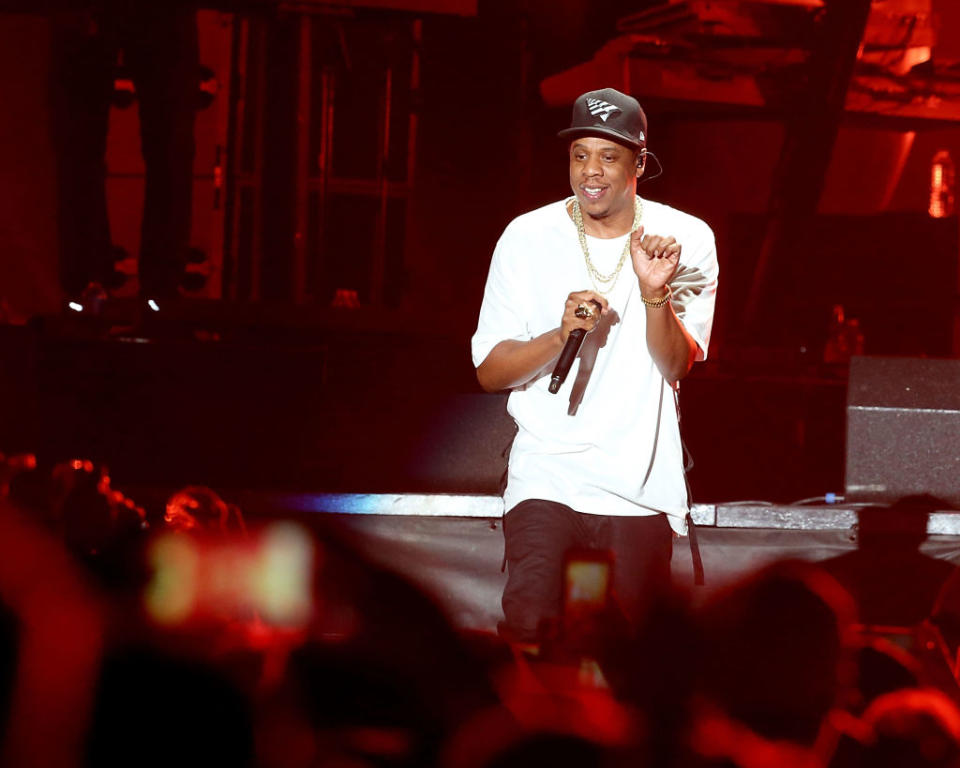 Jay-Z on tour. (Photo by Gary Miller/FilmMagic)