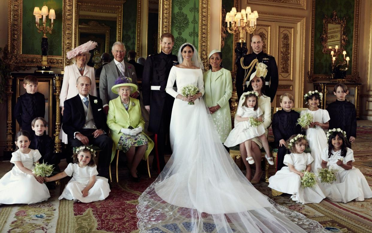 First official royal wedding pictures of Prince Harry and Meghan Markle released - PA