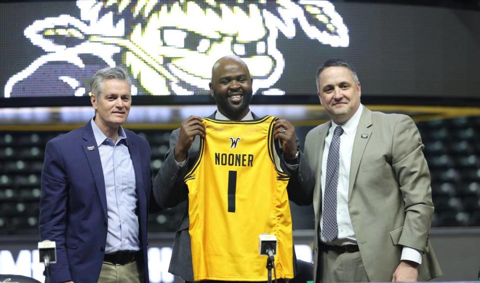 Terry Nooner was officially introduced as the 10th head coach of the Wichita State women’s basketball team at Koch Arena on Thursday afternoon.