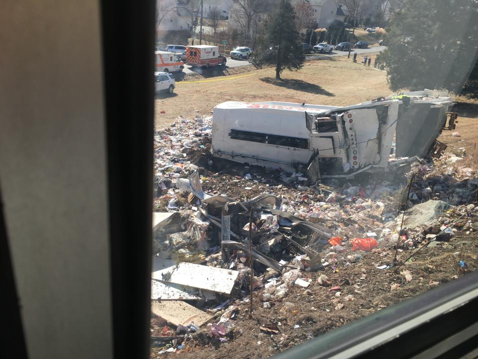 Train carrying GOP lawmakers crashes into garbage truck