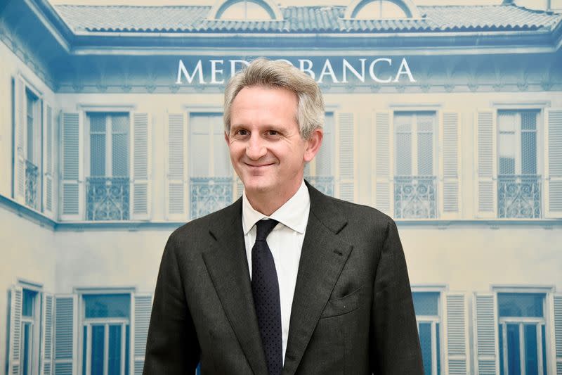 FILE PHOTO: Italy's Mediobanca CEO Alberto Nagel presents a new business plan