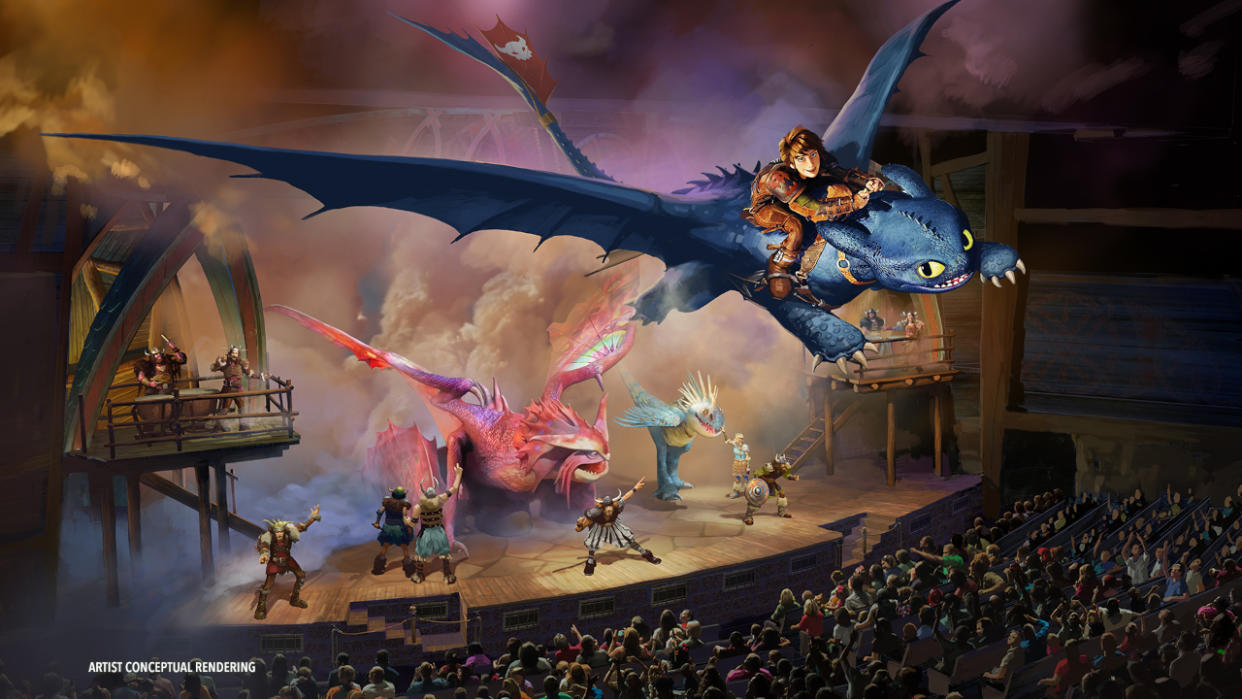  An artist's rendering of The Untrainable Dragon for How to Train Your Dragon - Isle of Berk. 