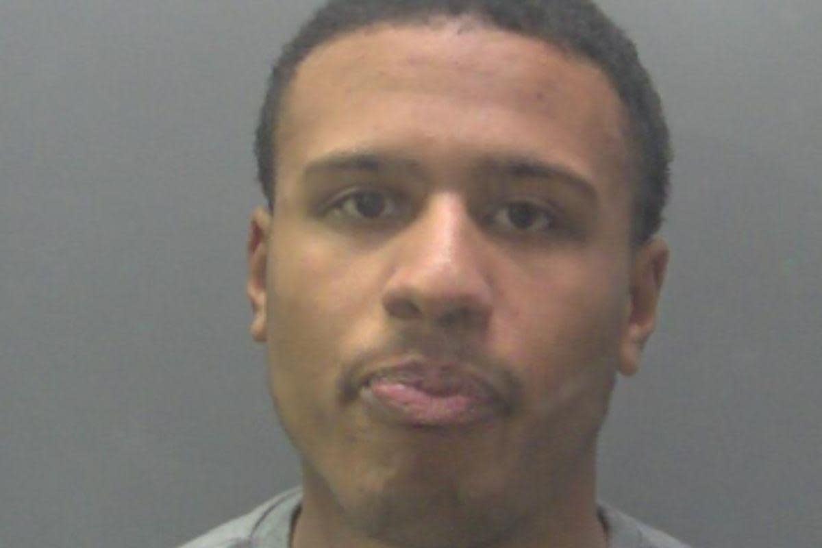 Klaidas Weekes, 21, punched three women in a Peterborough nightclub. <i>(Image: Cambridgeshire Police)</i>