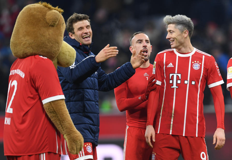 Thomas Müller ist der Scherzbold im Team des FC Bayern München. (Bild: Getty Images)