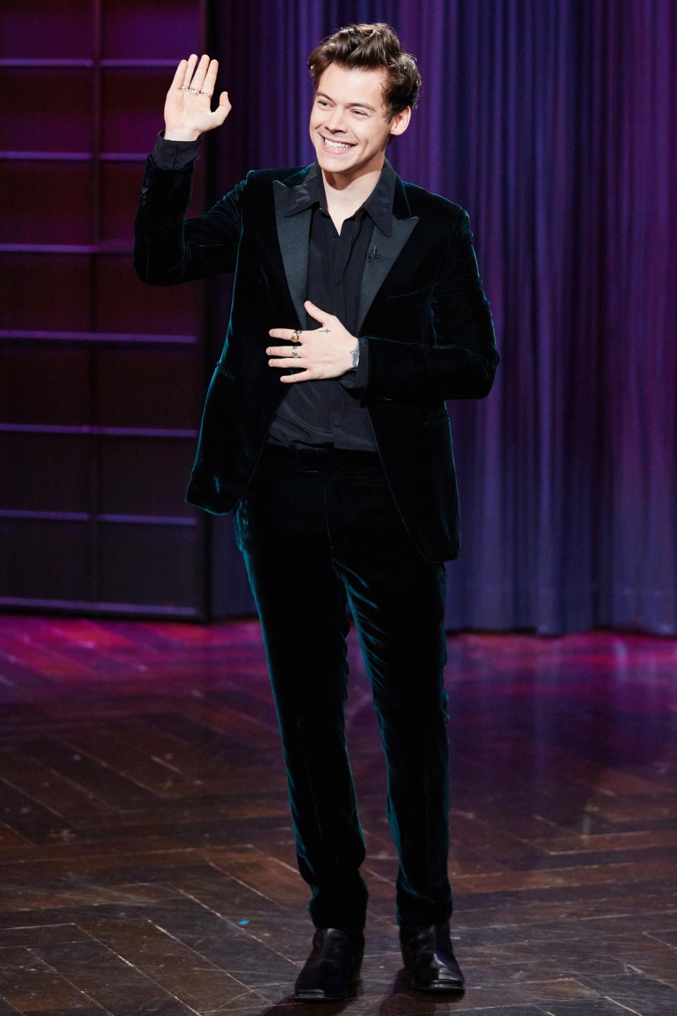 Appearing on The Late Late Show with James Corden in Los Angeles.