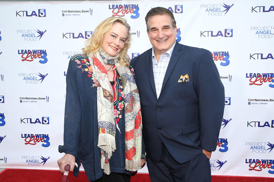 Cybill Shepherd with Project Angel Food CEO Richard Ayoub. - Credit: Phillip Faraone/Getty Images